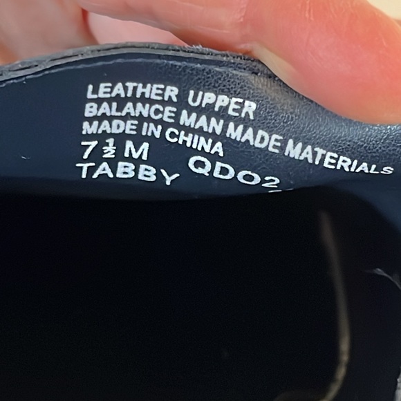 Bass Navy Leather Slide Mule Clog. Size 7 1/2. Excellent Condition - Picture 8 of 9